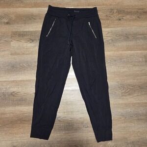 Athleta Trekkie‎ North High Rise Jogger Pants Womens 4 Black Zipper Pockets EUC